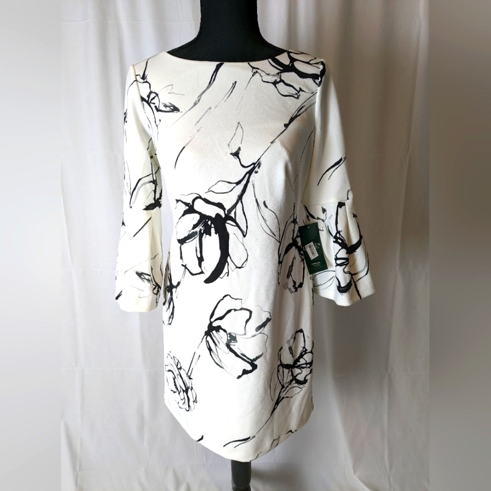 Ralph Lauren Floral Bell Sleeve Dress